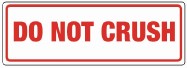 148 x 50mm "Do Not Crush" Labels